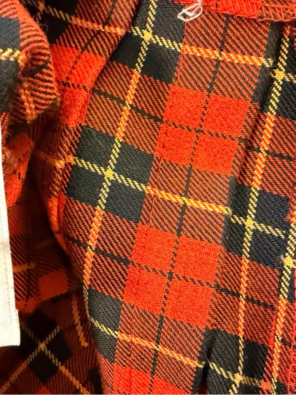 vintage Metro new york Red Plaid A-Line Skirt size 12 - Picture 9 of 9